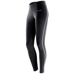 Spiro Women's Bodyfit Performance Base Layer Leggings (Pack of 2) / Black